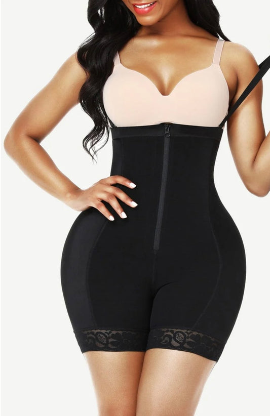 Butt Lifter High Waist Lace Removable Pads Firm Compression